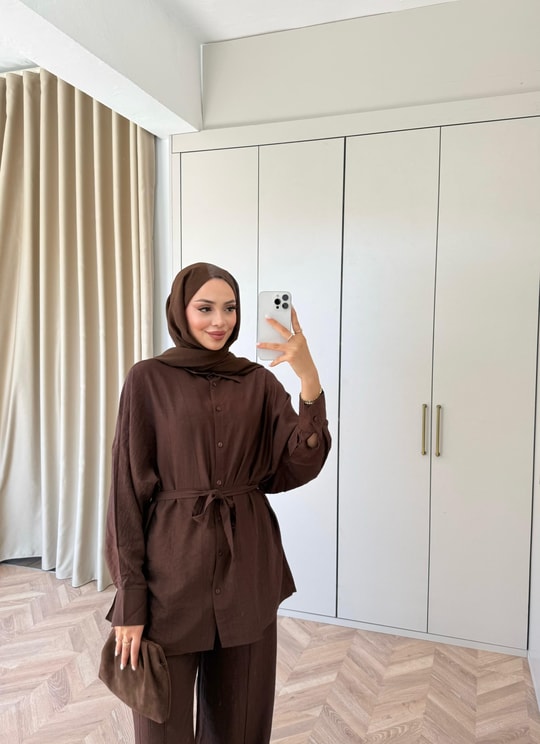 HR-1402H&R ButikHot - Wena Takım Acı Kahve