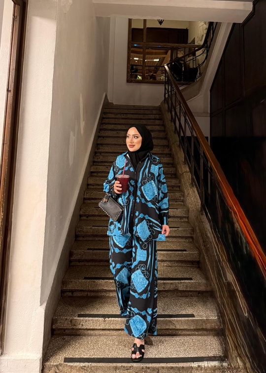 HR-1507H&R ButikHR - Samira Zincir Desen Takım