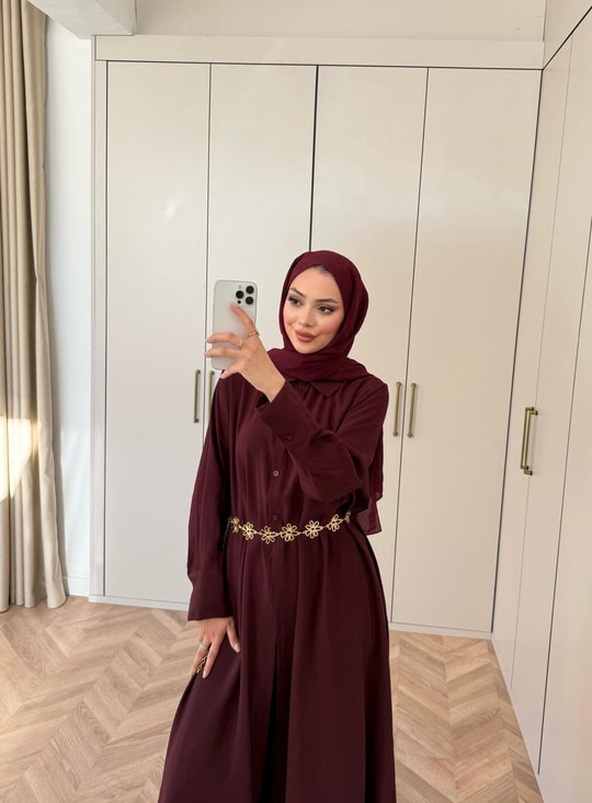 HR-0869H&R ButikMb- Ferlaw 2 Li Takım Bordo
