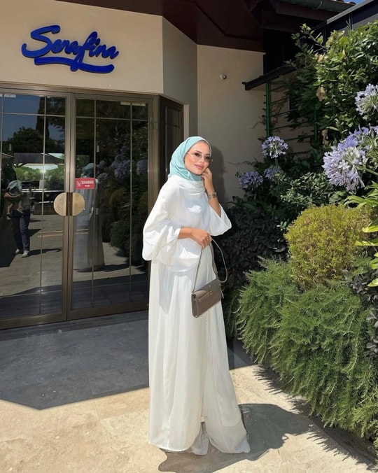HR-2773H&R ButikNG - Hiça Şifon Takım Beyaz