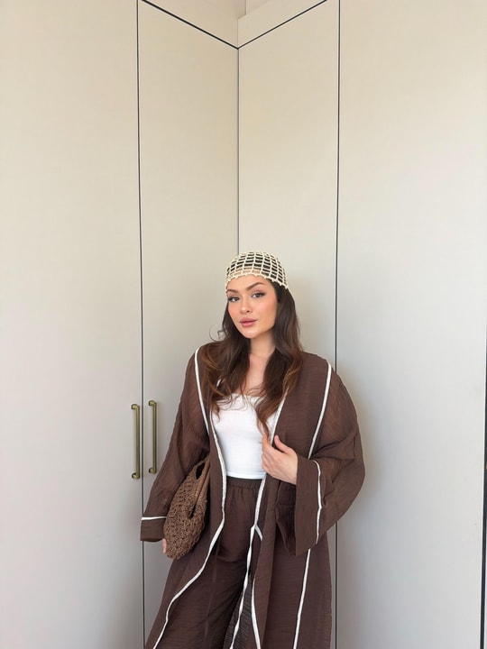 HR-1062H&R ButikPw- Anlas Keten Takım Kahve
