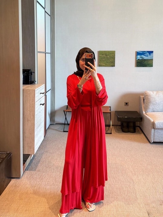 HR-1881H&R ButikPW- Edas 3'Lü Takım Kırmızı