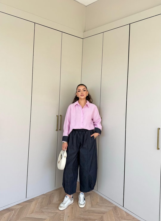 HR-1521H&R ButikPw- Fira Takım Pembe Lacivert