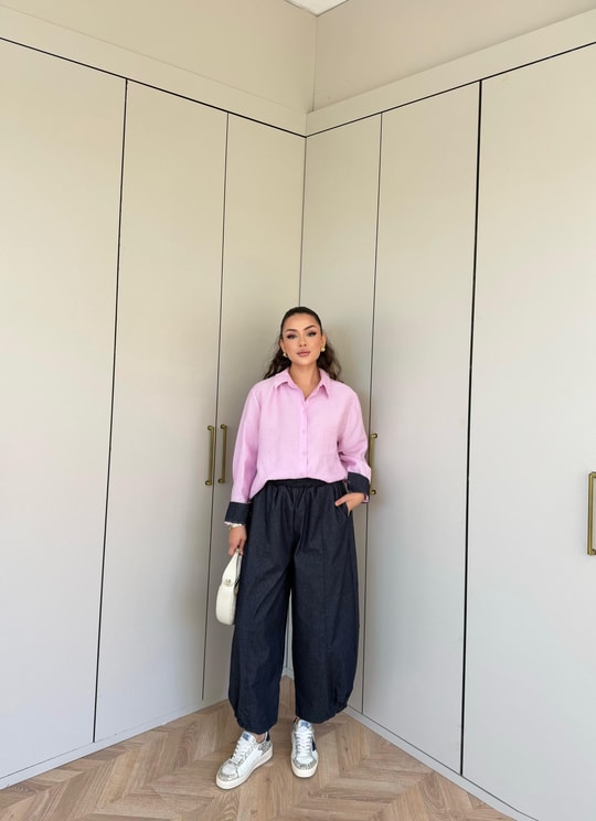 HR-1521H&R ButikPw- Fira Takım Pembe Lacivert