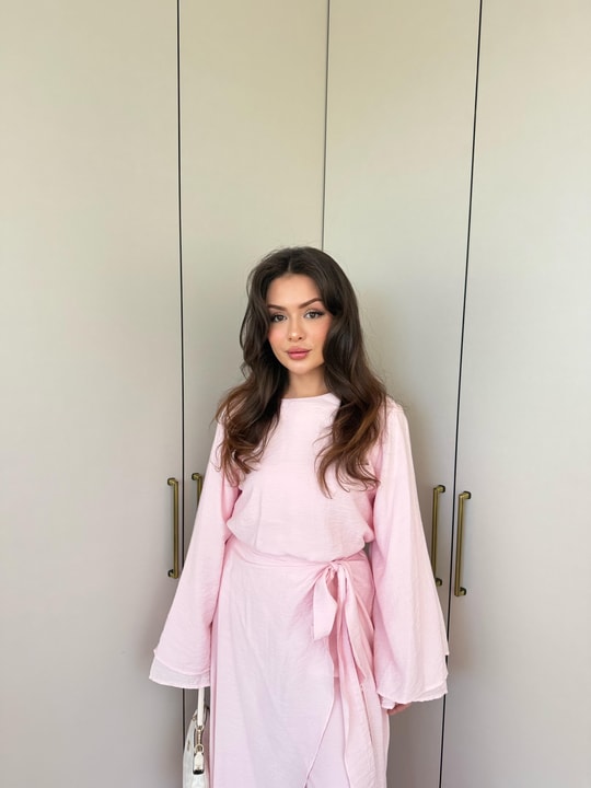 HR-1040H&R ButikQu- Nehir Takım Pembe