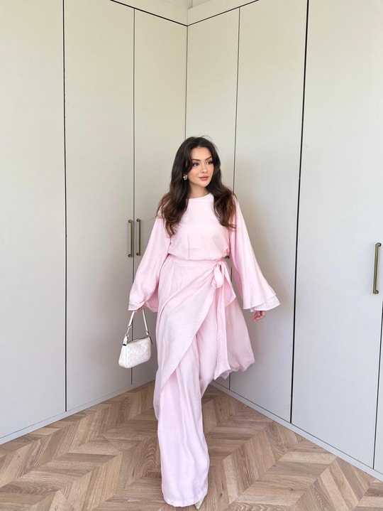 HR-1040H&R ButikQu- Nehir Takım Pembe