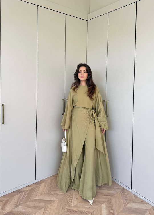 HR-1040H&R ButikQu- Nehir Takım Yeşil