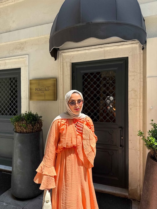 HR-1163H&R ButikTb- Arlina Etekli Takım Turuncu
