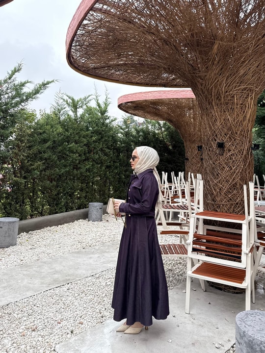 TAKM-2174H&R ButikTB-Etan Ceketli Jile Takım Mürdüm