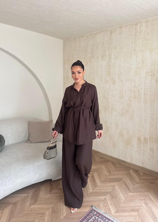 HR-1142H&R ButikTB - Nursu Takım Kahve