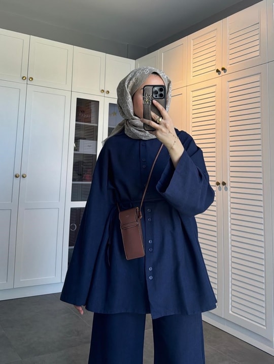 HR-1168H&R ButikTB - Rinal Keten Takım Lacivert