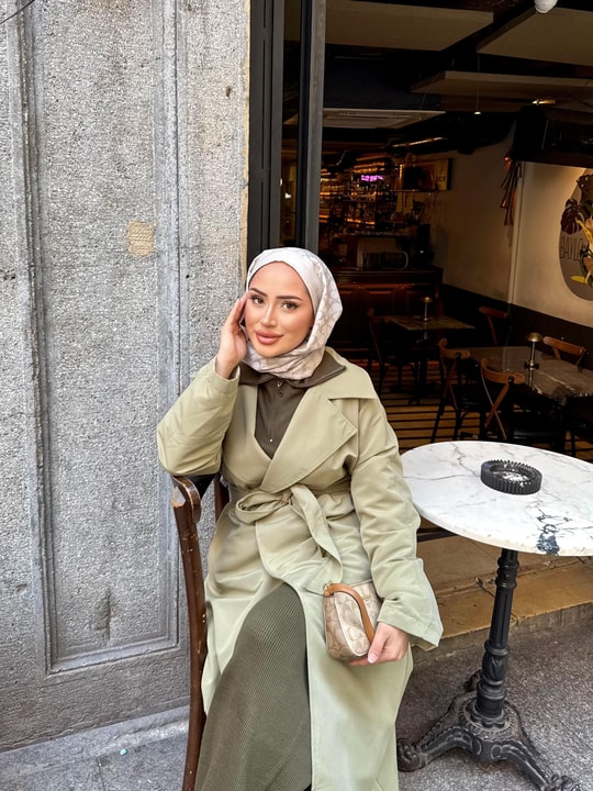 TRNÇKT-06H&R ButikEko Gabardin Trenç Haki