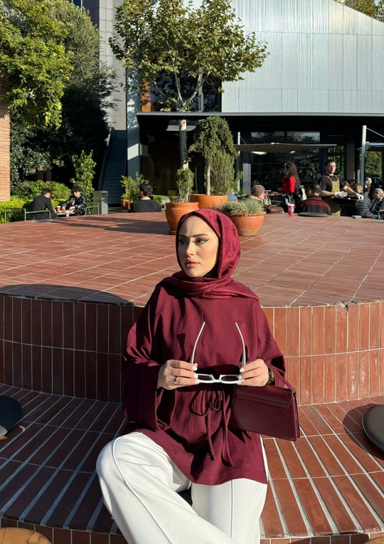 TUNK-121H&R ButikDessa İspanyol Kol Tunik Bordo