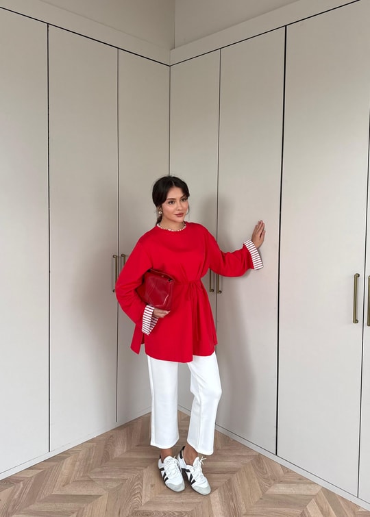 HR-3110H&R ButikEk - Sale Tunik Kırmızı