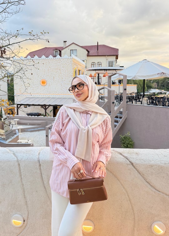 HR-3058H&R ButikNG-Cena Atkı Detaylı Tunik Pembe