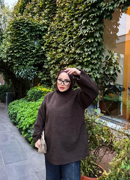 HR-3524H&R ButikTB - Asya Tunik Kahve