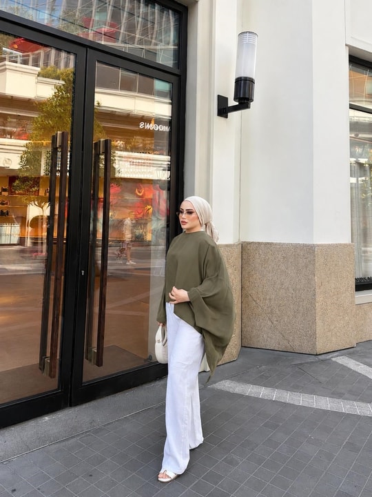 HR-1123H&R ButikTB - Gale Midi Modal Tunik Haki