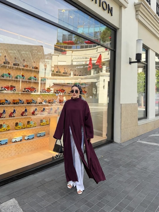 HR-1179H&R ButikTB - Güla Tunik Mürdüm