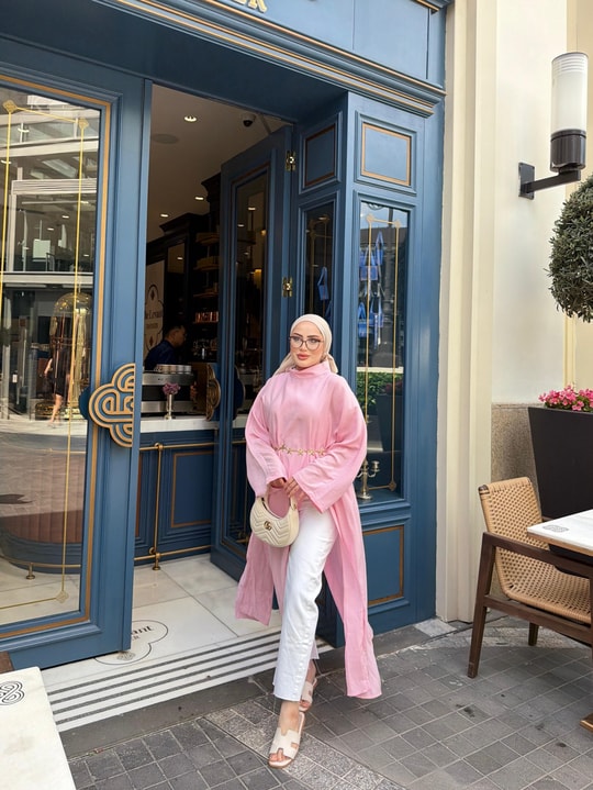 HR-1118H&R ButikTB - Güla Tunik Pembe