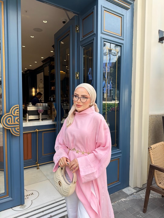 HR-1118H&R ButikTB - Güla Tunik Pembe