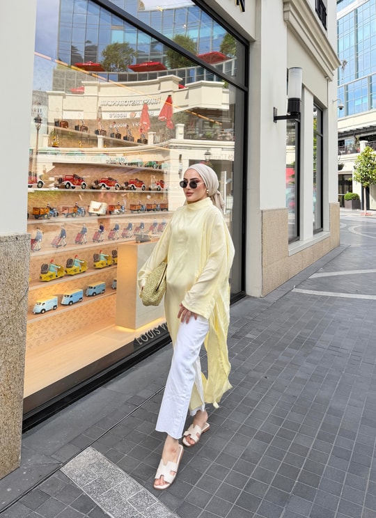 HR-1118H&R ButikTB - Güla Tunik Sarı