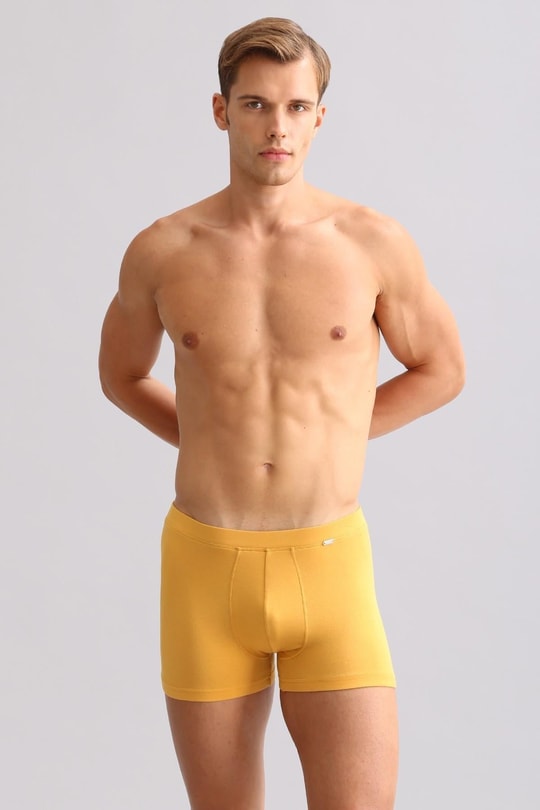 Mısırlı BAMBU ZEUS LUXURY Regular Fit Metal Armalı Boxer Hardal
