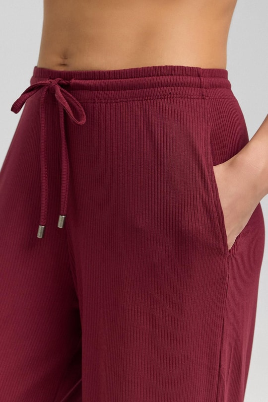 Mısırlı Kadın Kaşkorse Dökümlü Pantolon Bordo