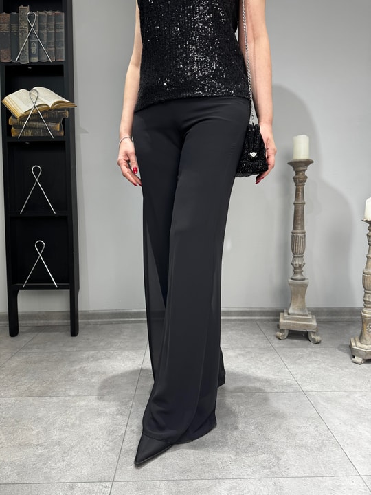 İçi Astarlı Şifon Pantolon 3002