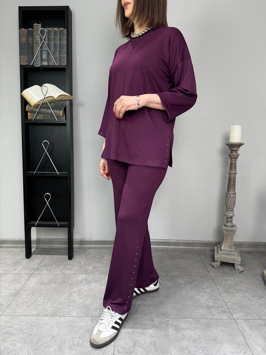 Trok Baskılı Modal Takım 3226