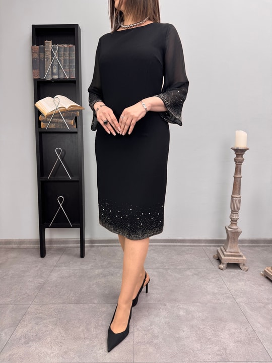 Krep Abiye Elbise 1325