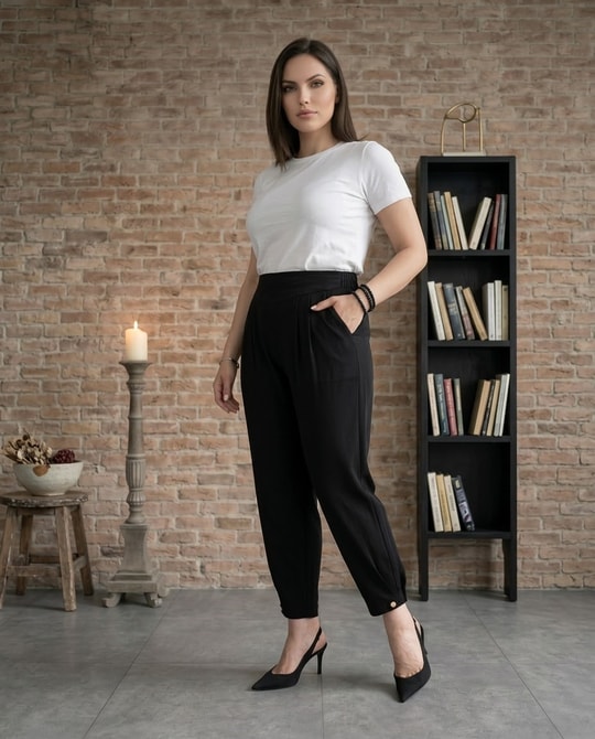 Bambu Kumaş Tasarım Pantolon 3633