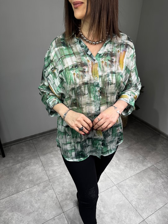 Yakma Şifon Gömlek 3138