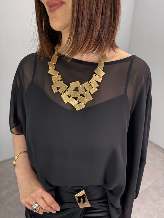 İthal Gold Döküm Kolye 3367