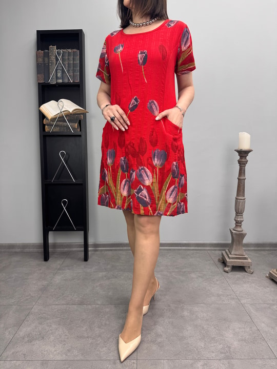 Pamuklu İthal Elbise 5412