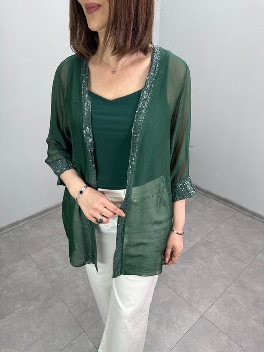 İpek Kimono Ceket 7272