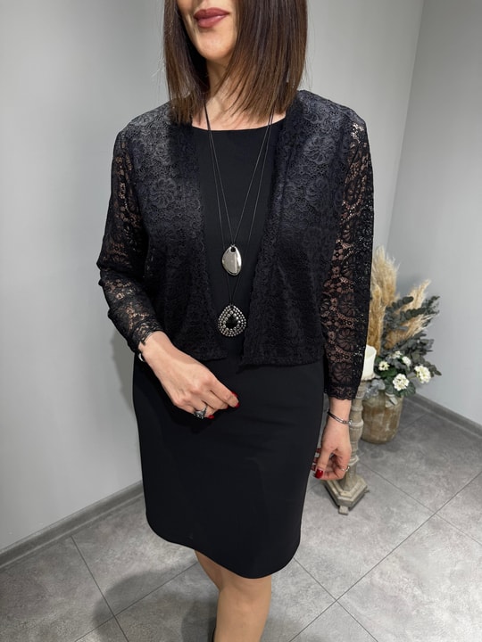 Likralı Dantel Ceket 3039