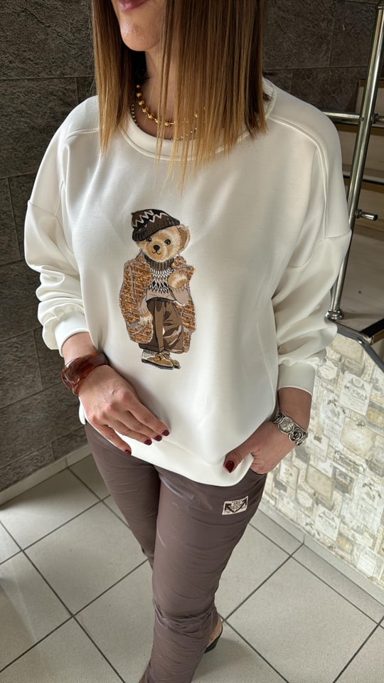 Ayıcıklı İthal Modal Sweat 8212