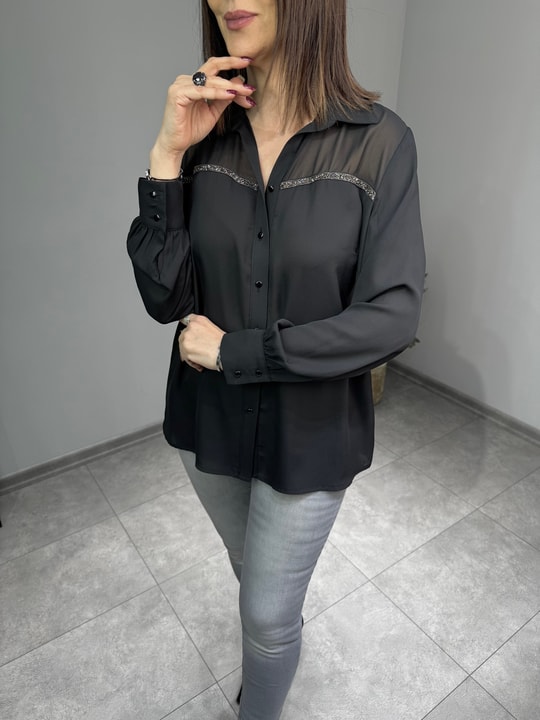 Krep Şifon Gömlek 3151