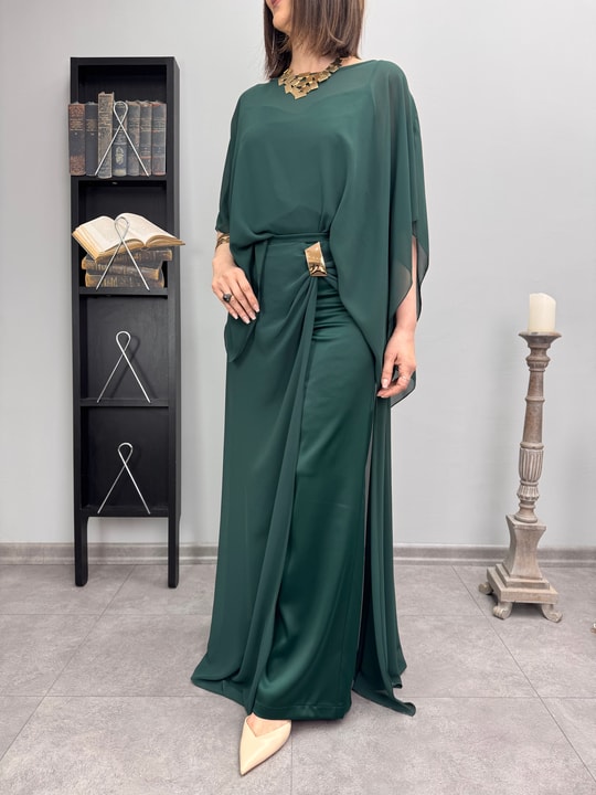 Üç Parça Şifon Atlet Bluz Pantolonlu Takım 3364