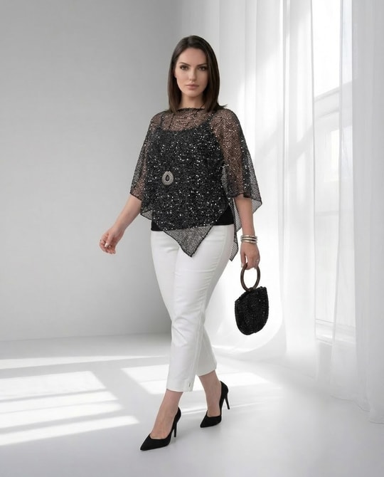 Şal Tasarım Bluz 3582