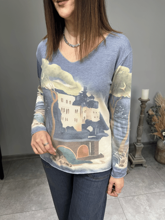 Desenli İthal Triko 2661