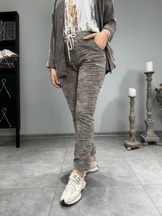 Düz Desen İthal Kadife Pantolon p2329