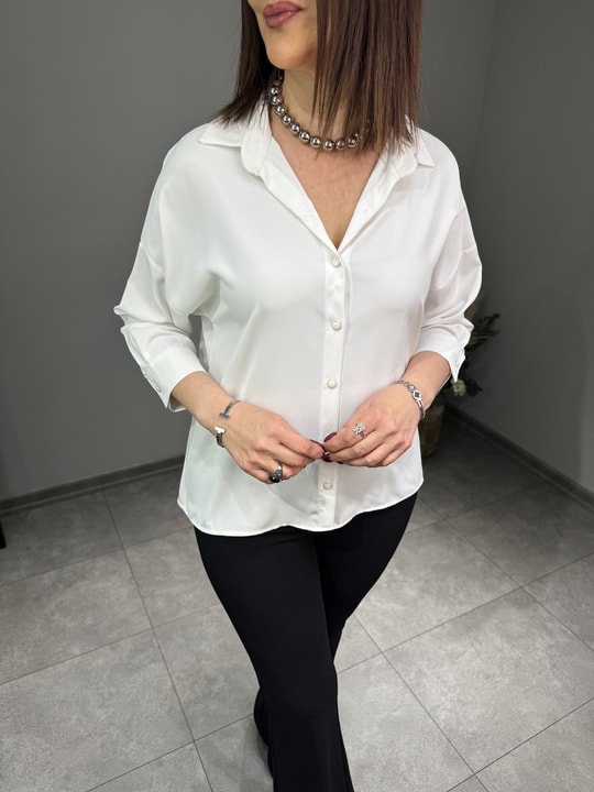 Arkası Pencere Detaylı Gömlek 3165
