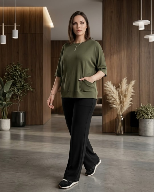 Kendinden Fitilli Bluz 3891