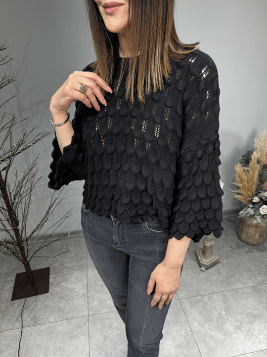 Kabartma Desenli İthal Triko 2731