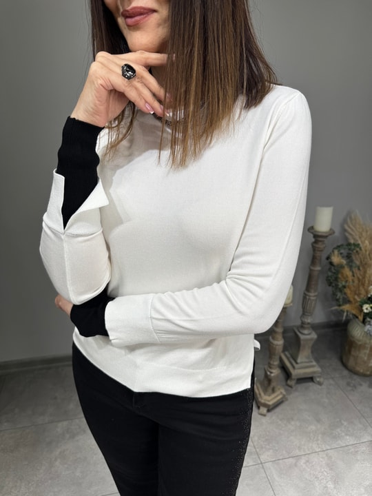 Kol Manşet Detaylı Triko 8152