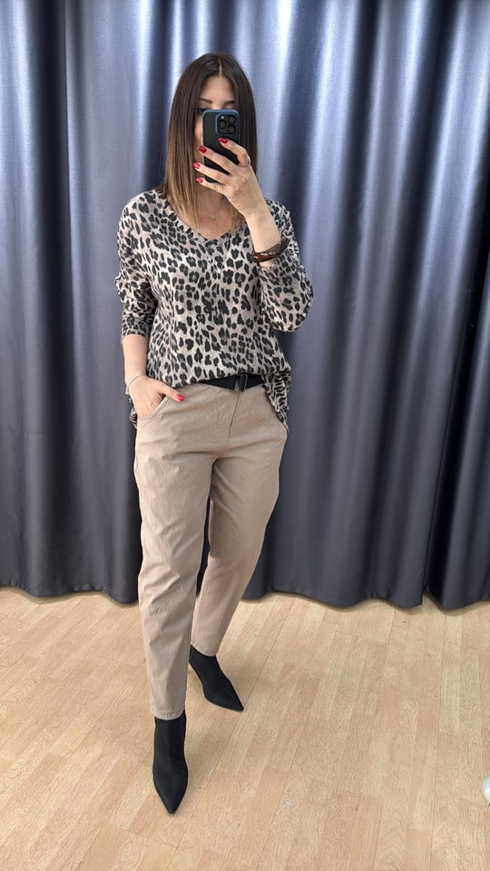 Leopar Desen Bluz 2323