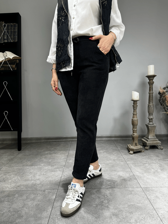 Şönil Kadife İthal Havuç Paça Pantolon p2324