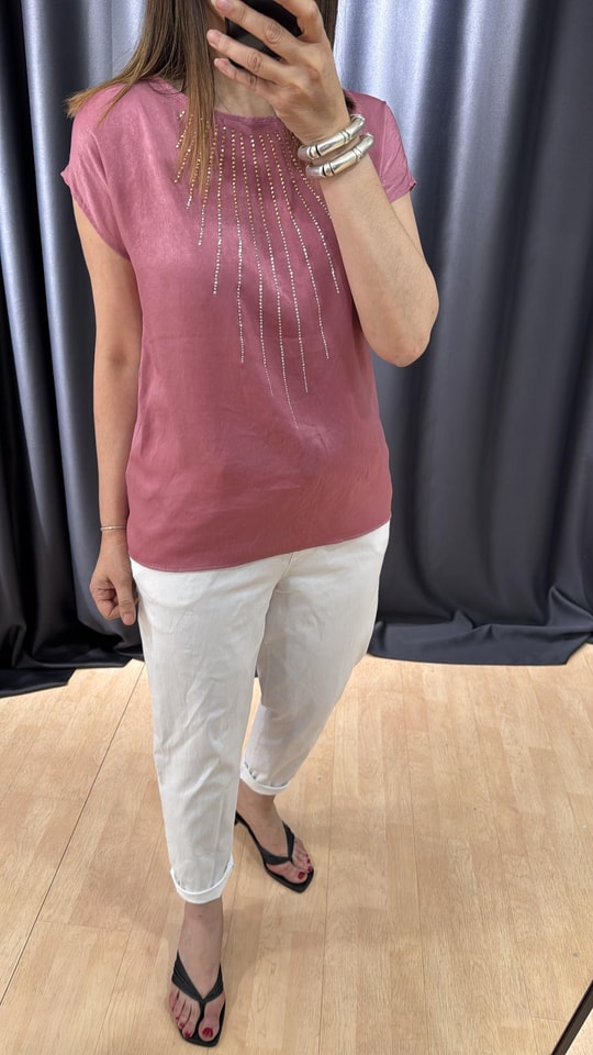 Taşlı Bluz 2501