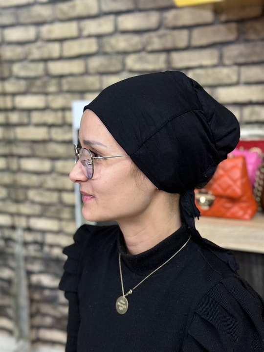 Silikonlu Kaymaz Bone Siyah